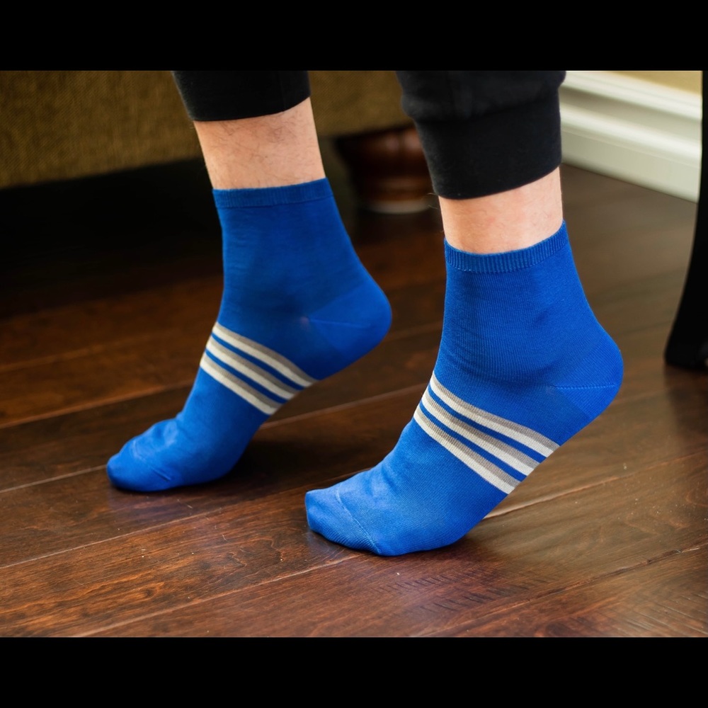 Men’s Striped Ankle Socks